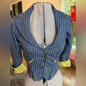 Early 2000s Lip Service MFer jacket. Fits like an XS. Sooo fun and flattering.